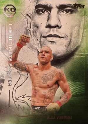 Alex Pereira 2025 Topps Knockout UFC The Ultimate Fighter #UF-2 Platinum