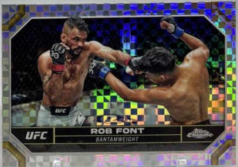 Rob Font 2024 Topps Chrome UFC Base #164 X-Fractor
