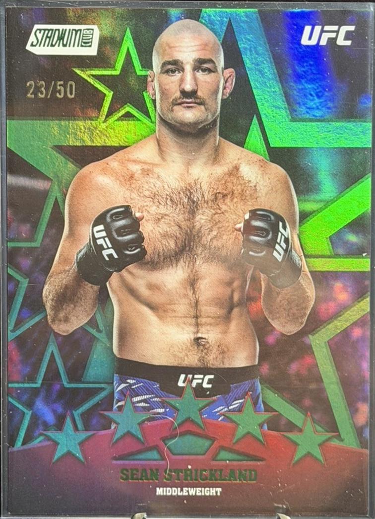 Sean Strickland 2025 Topps Stadium Club UFC Special Forces #SF-23 Green