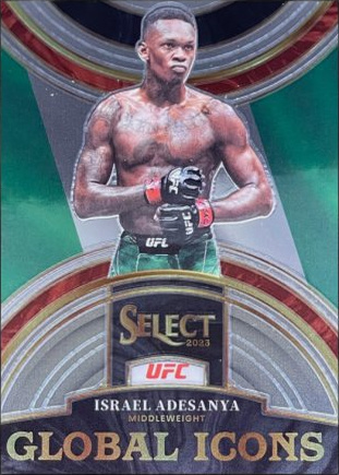 Israel Adesanya 2023 Panini Select UFC Global Icons #26 Black