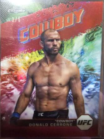 Donald Cerrone 2024 Topps Chrome UFC AKA #AKA-14 Red Refractor
