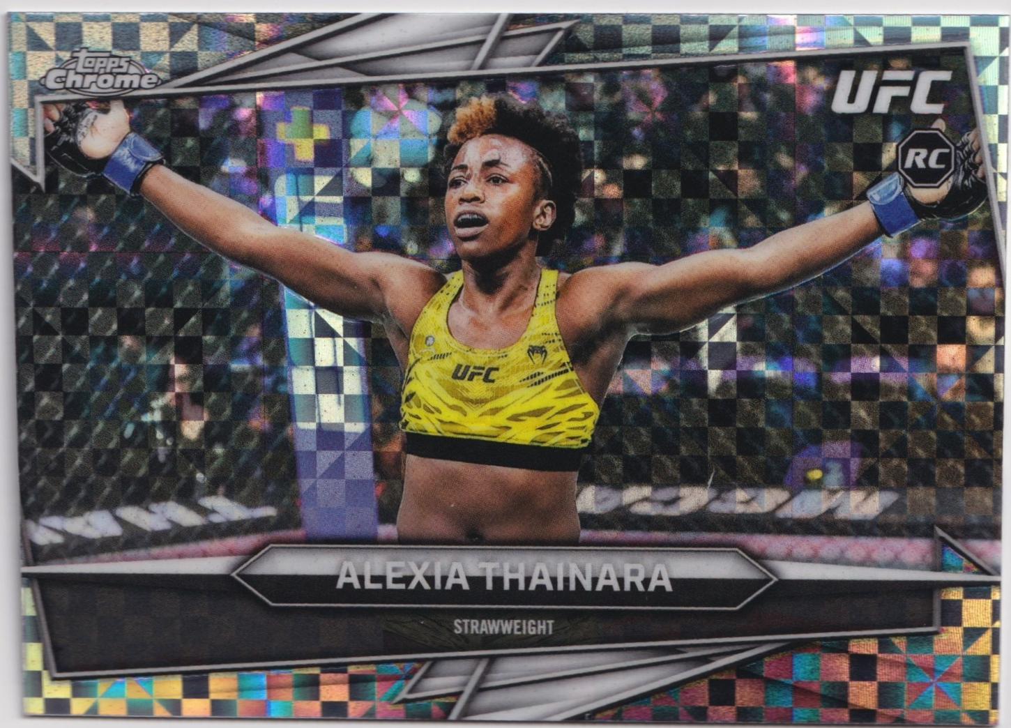 Alexia Thainara 2026 Topps Chrome UFC Base #191 X-fractor