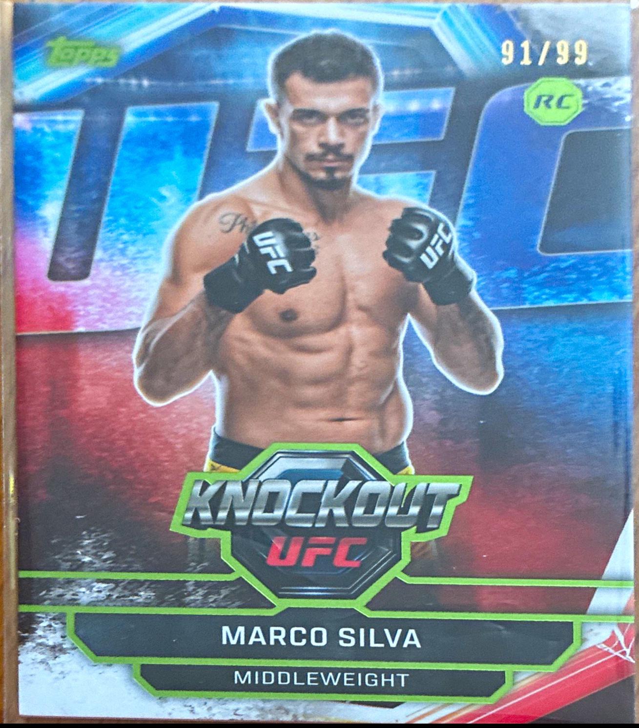 Marco Silva 2026 Topps Knockout UFC Base #67 Lime Green