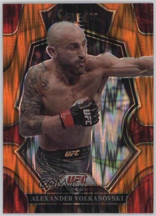 Alexander Volkanovski 2023 Panini Select UFC Premier Level #128 Orange Flash