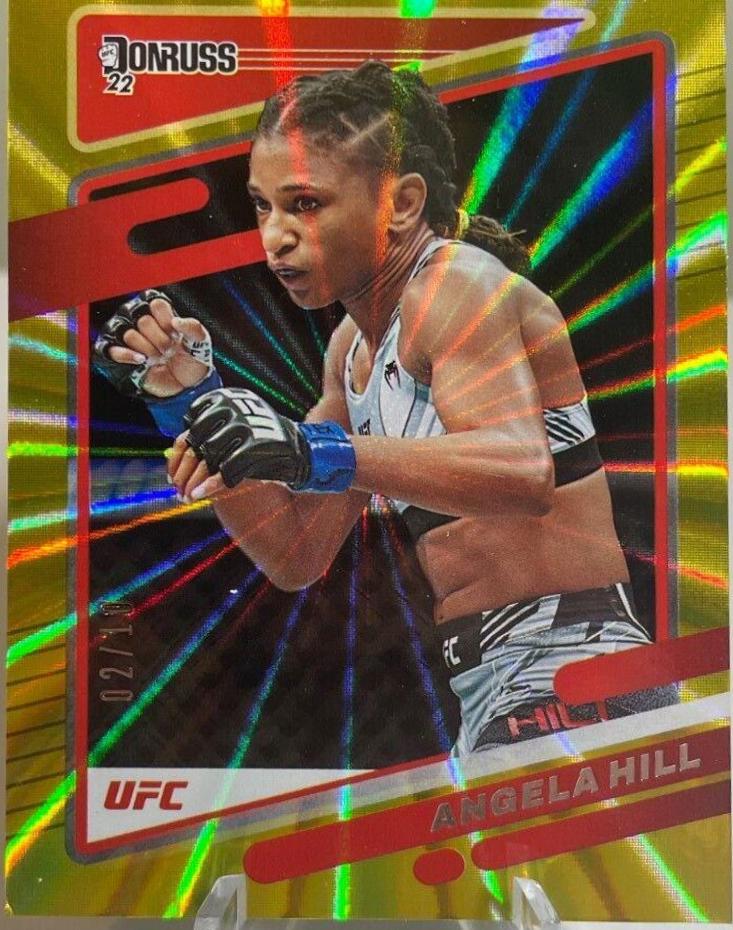 Angela Hill 2022 Panini Donruss UFC Base #151 Gold
