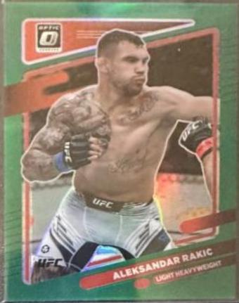 Aleksandar Rakic 2022 Panini Donruss Optic UFC Base #96 Green