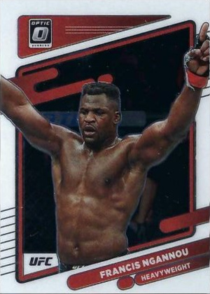 Francis Ngannou 2022 Panini Donruss Optic UFC Base #30 Gold Vinyl