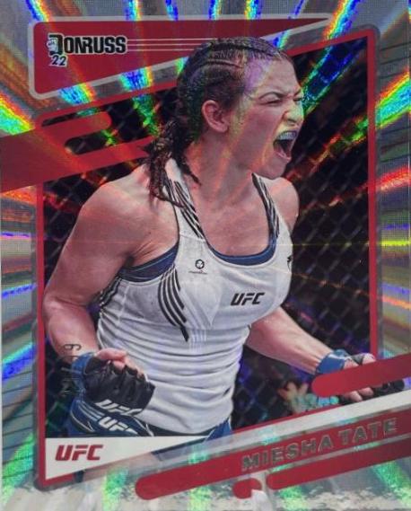 Miesha Tate 2022 Panini Donruss UFC Base #36 Laser