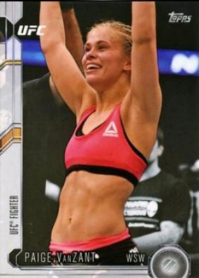 Paige VanZant 2015 Topps UFC Chronicles Base #257 Red