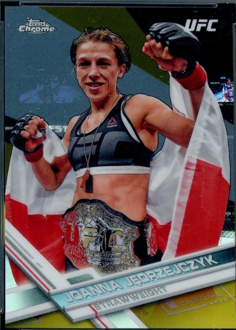 Joanna Jędrzejczyk 2017 Topps Chrome UFC Base #53 Gold