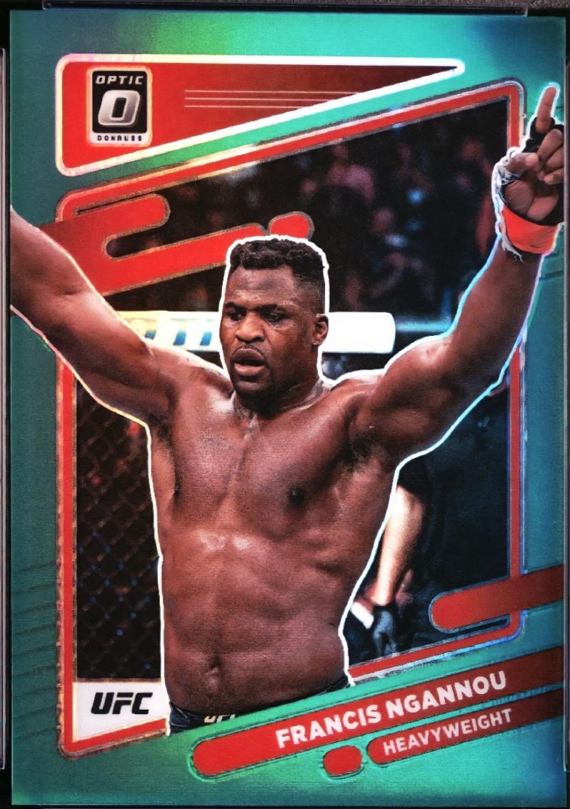 Francis Ngannou 2022 Panini Donruss Optic UFC Base #30 Green