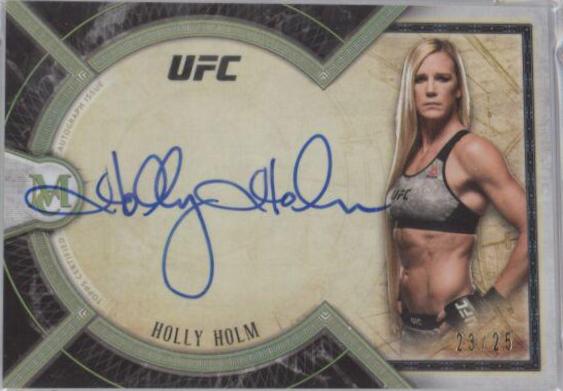 Holly Holm 2018 Topps UFC Museum Collection Museum Autographs #MA-HH Gold