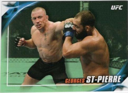 Georges St-Pierre 2019 Topps UFC Knockout Base #11 Green