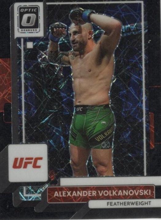 Alexander Volkanovski 2023 Panini Donruss Optic UFC Base #1 Black Velocity