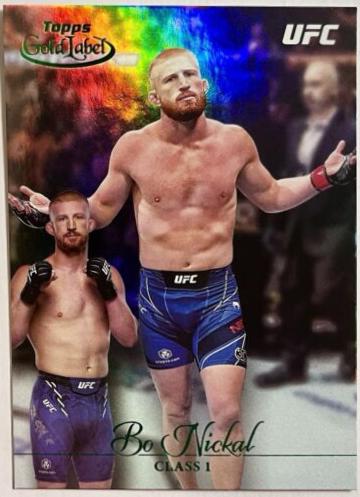 Bo Nickal 2024 Topps Gold Label UFC Base Class I #37 Green