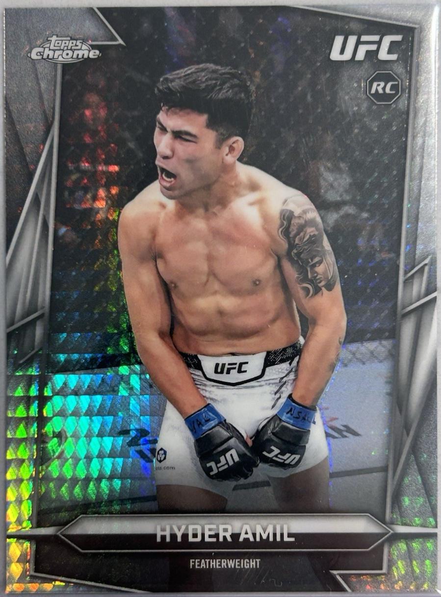 Hyder Amil 2026 Topps Chrome UFC Base #199 Prism Refractor
