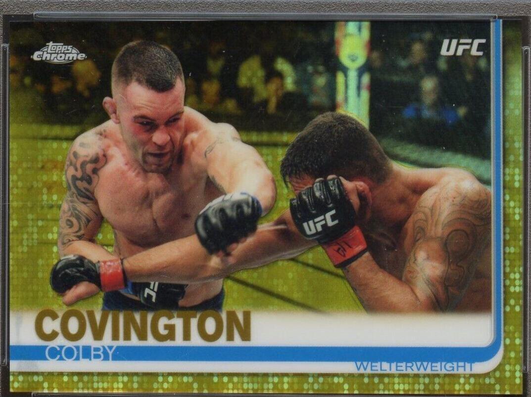 Colby Covington 2019 Topps Chrome UFC Base #24 Gold