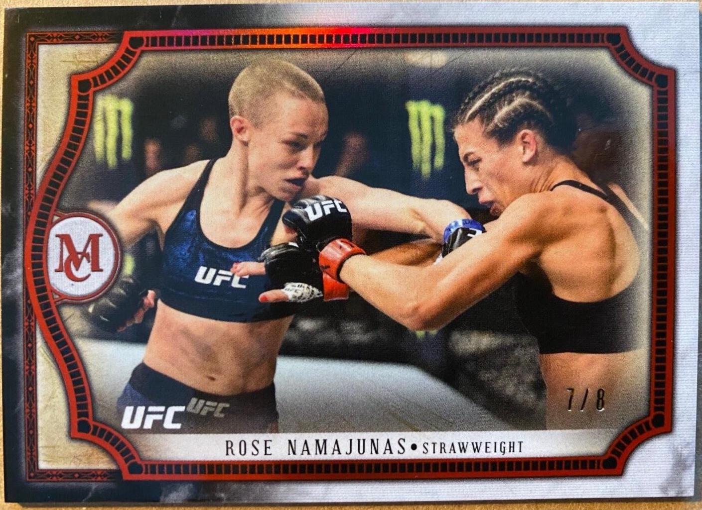 Rose Namajunas 2018 Topps UFC Museum Collection Base #46 Ruby