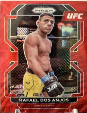 Rafael Dos Anjos 2022 Panini Prizm UFC Base #200 Ruby Wave