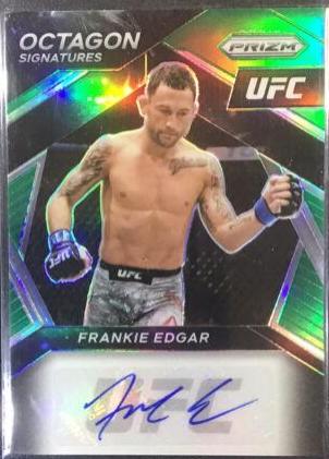 Frankie Edgar 2021 Panini Prizm UFC Octagon Signatures #14 Green