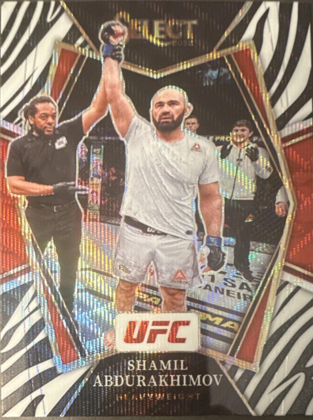 Shamil Abdurakhimov 2022 Panini Select UFC Premier Level #194 Zebra