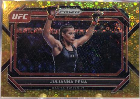 Julianna Peña 2023 Panini Prizm Under Card UFC Base #5 Gold