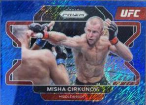 Misha Cirkunov 2022 Panini Prizm UFC Base #28 Blue Shimmer