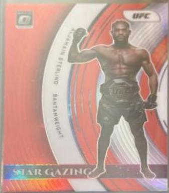 Aljamain Sterling 2022 Panini Donruss Optic UFC Star Gazing #13 Red