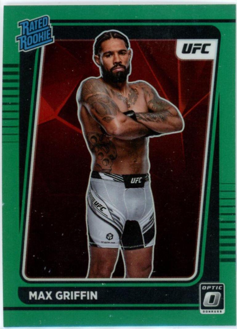 Max Griffin 2022 Panini Donruss Optic UFC Base #119 Green