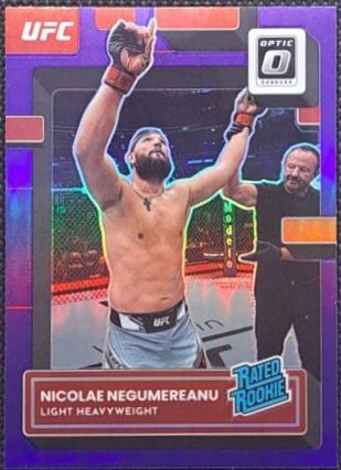 Nicolae Negumereanu 2023 Panini Donruss Optic UFC Base #123 Purple