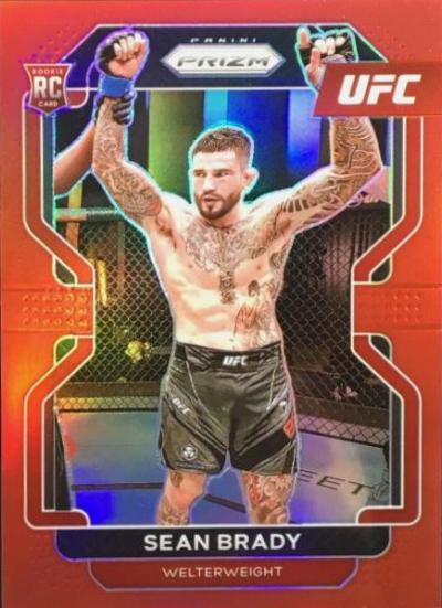 Sean Brady 2022 Panini Prizm UFC Base #162 Red
