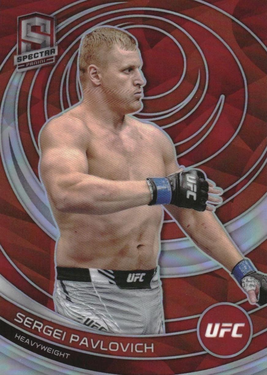 Sergei Pavlovich 2023 Panini Chronicles UFC Base Spectra #385 Red