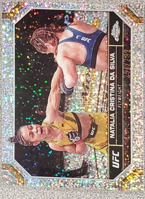 Natalia Silva 2024 Topps Chrome UFC Base #146 Speckle Refractor