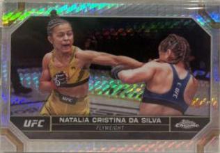 Natalia Silva 2024 Topps Chrome UFC Base #146 Prism Refractor