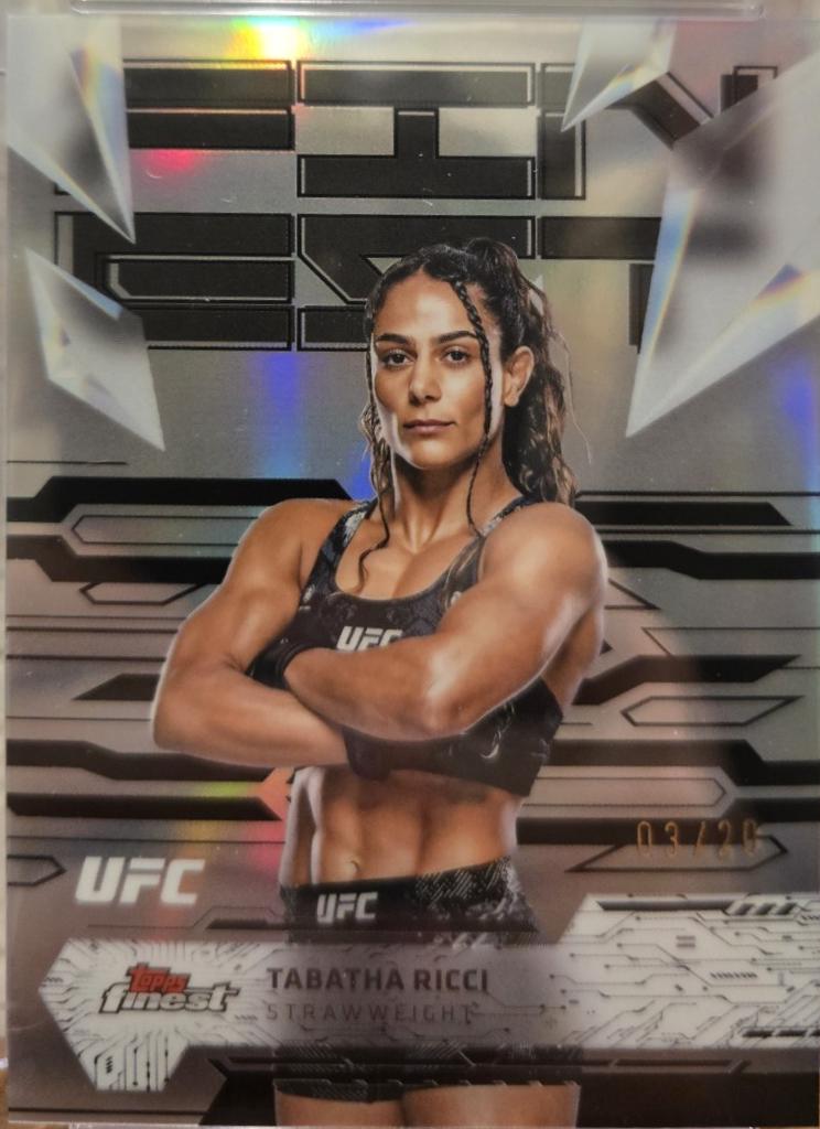 Tabatha Ricci 2025 Topps Finest UFC Base Uncommon #133 Black Refractor