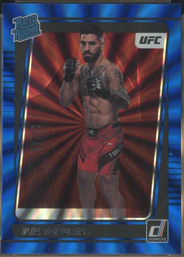 Ilia Topuria 2022 Panini Donruss UFC Base #215 Blue