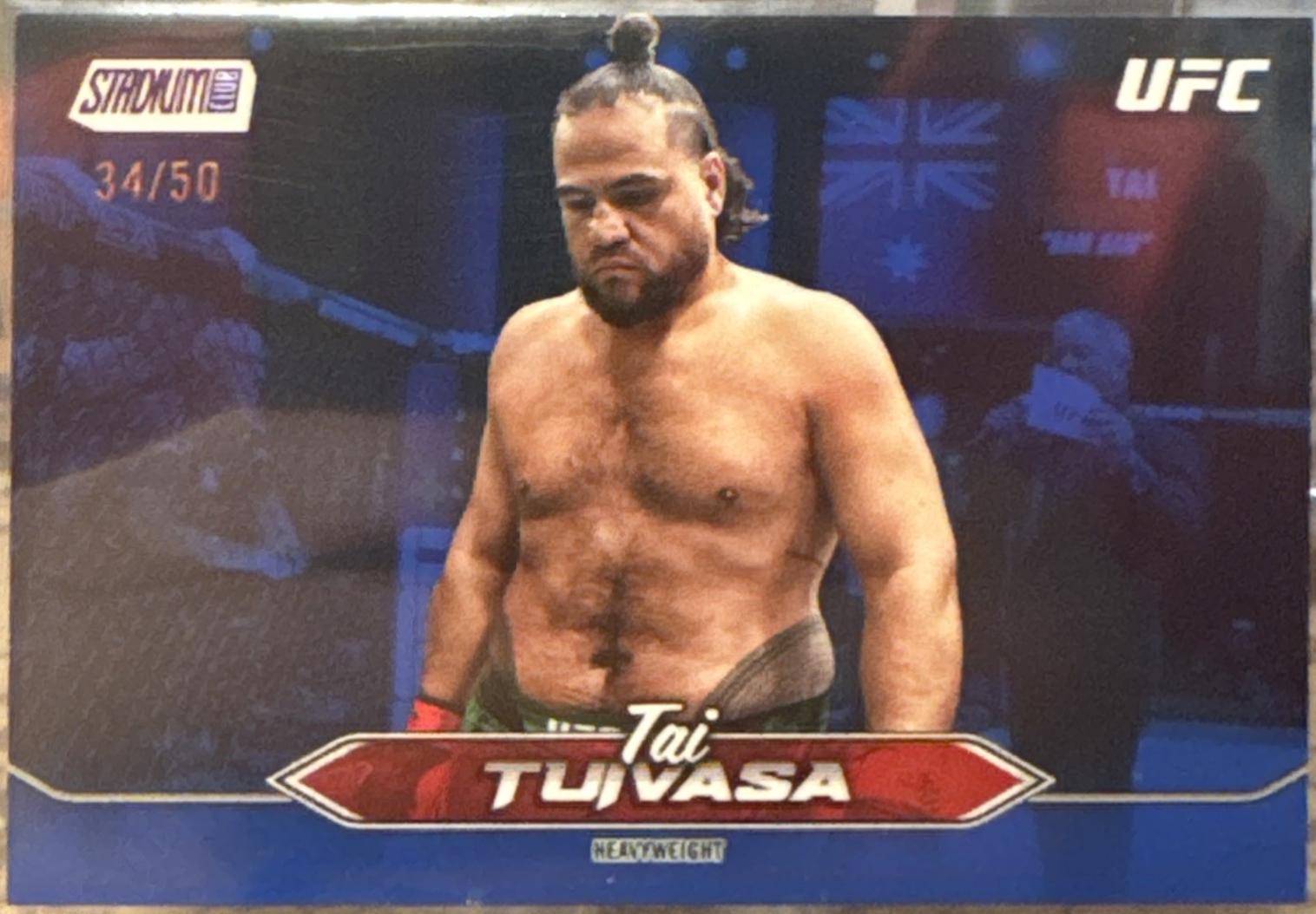 Tai Tuivasa 2025 Topps Stadium Club UFC Base #64 Blue