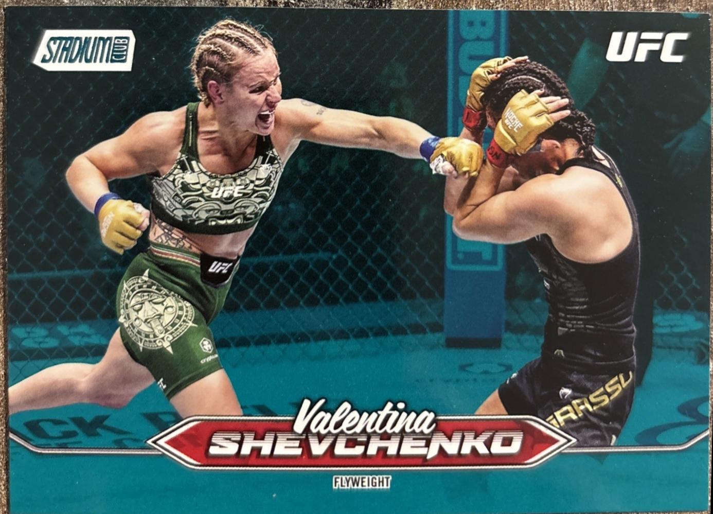 Valentina Shevchenko 2025 Topps Stadium Club UFC Base #156 Teal