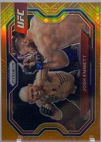 Josh Emmett 2021 Panini Prizm UFC Base #121 Orange