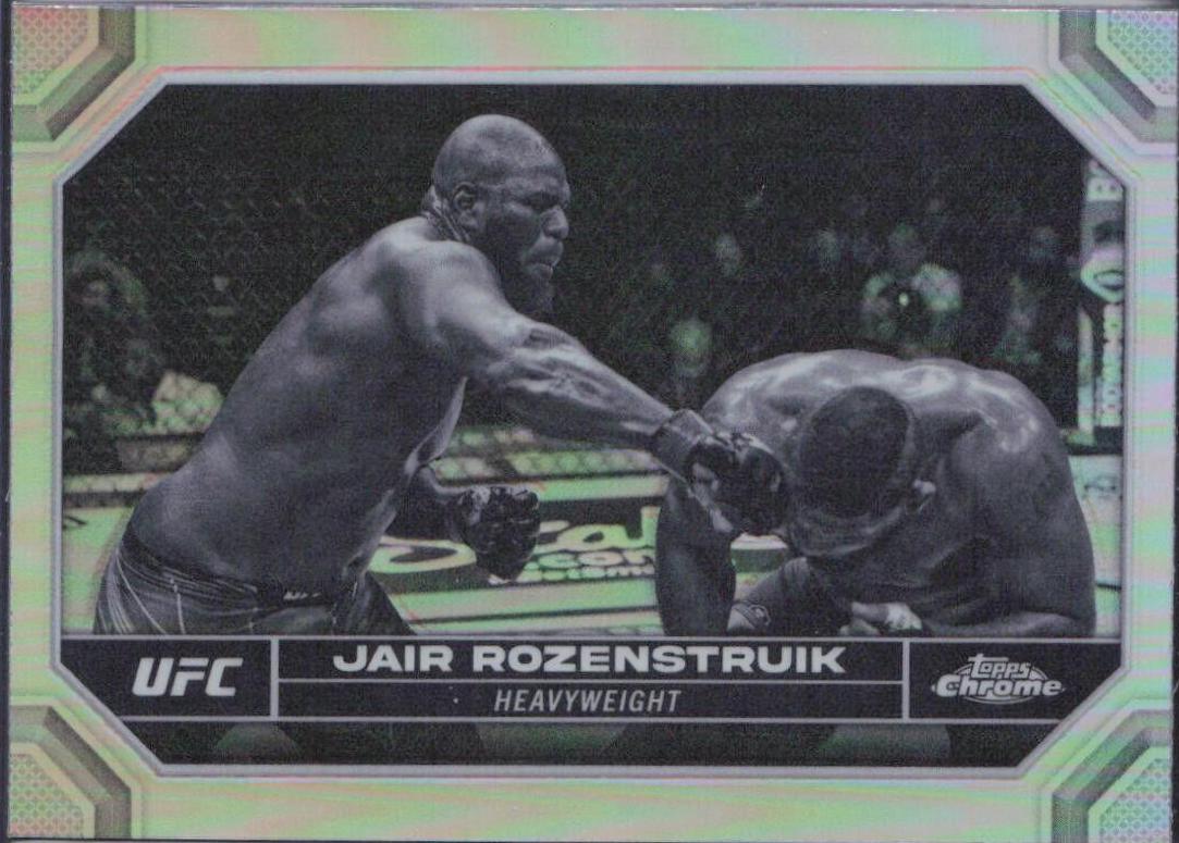 Jairzinho Rozenstruik 2024 Topps Chrome UFC Base #87 Negative Refractor