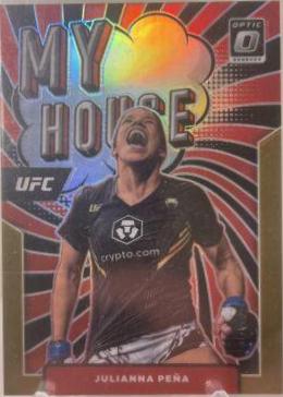 Julianna Peña 2022 Panini Donruss Optic UFC My House #13 Gold