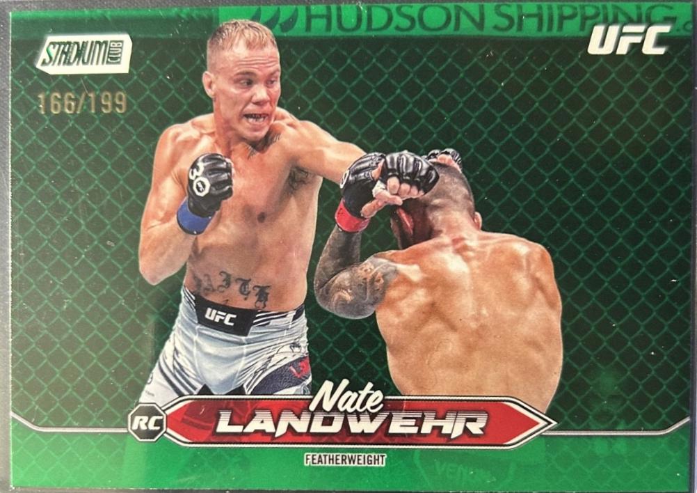 Nate Landwehr 2025 Topps Stadium Club UFC Base #140 Green