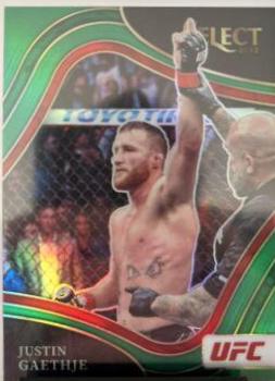 Justin Gaethje 2022 Panini Select UFC Octagonside #285 Green
