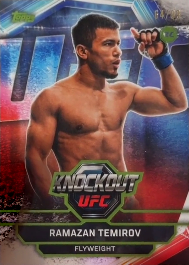 Ramazan Temirov 2026 Topps Knockout UFC Base #52 Orange