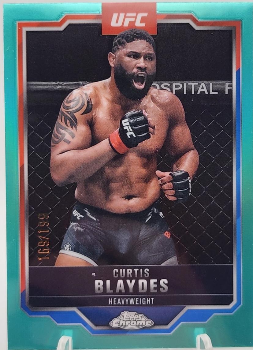 Curtis Blaydes 2025 Topps Chrome UFC Base #31 Aqua Refractor