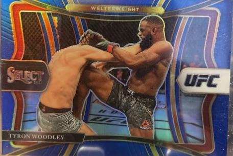 Tyron Woodley 2021 Panini Select UFC Premier Level #123 Blue