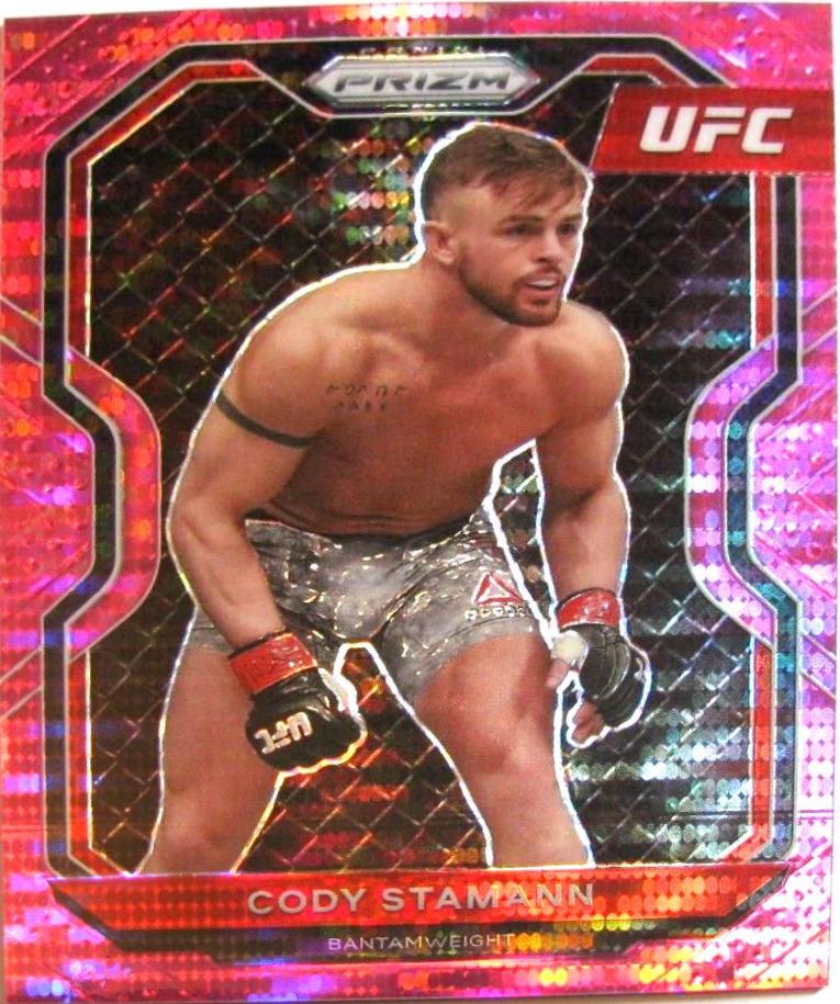 Cody Stamann 2021 Panini Prizm UFC Base #20 Pink Pulsar