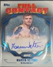 Marvin Vettori 2024 Topps Knockout UFC Full Contact Autographs #FCA-MVI Blue