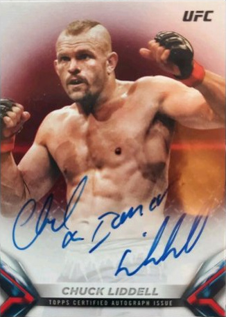 Chuck Liddell 2018 Topps UFC Knockout Knockoutautographs #KA-CL Blue