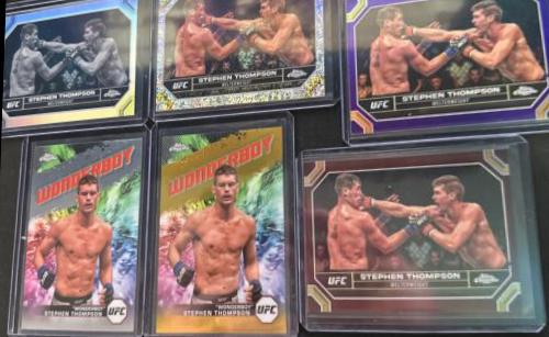 Stephen Thompson 2024 Topps Chrome UFC Base #180 Speckle Refractor